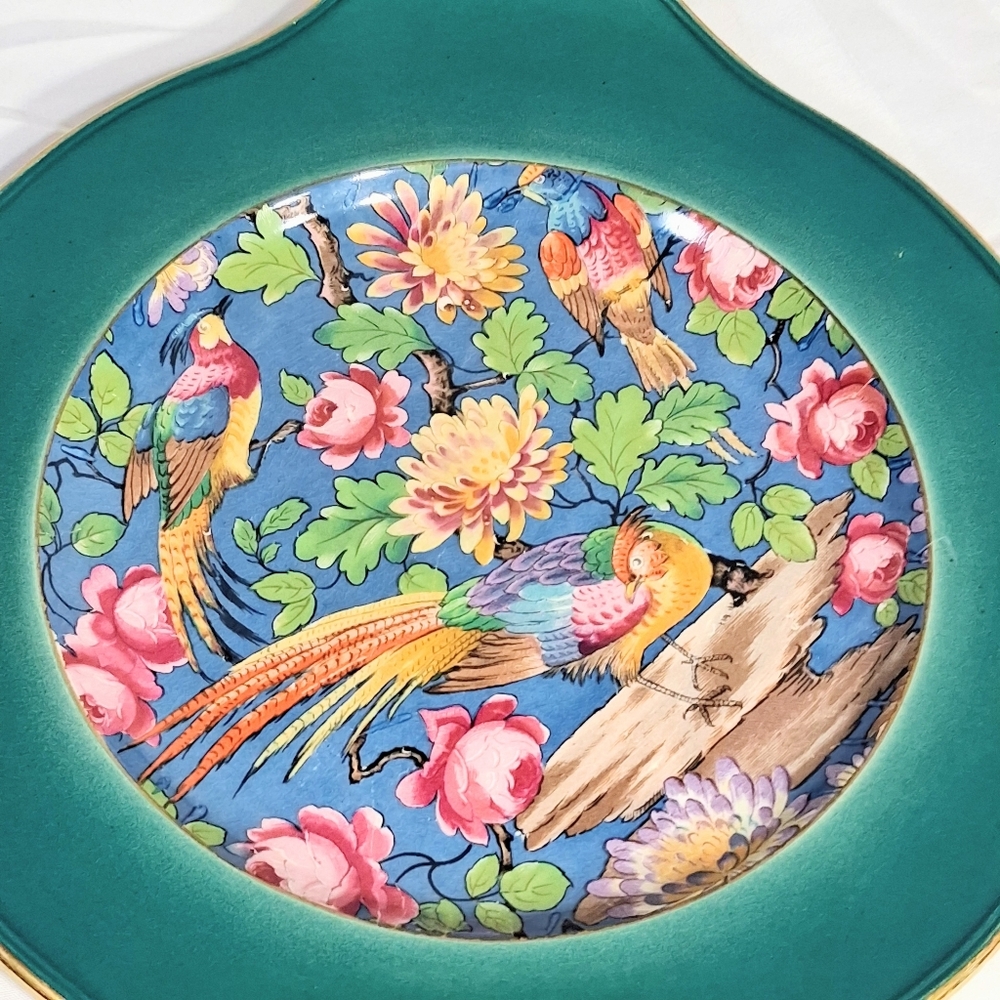 1930's Chintz Ware 10" Gold Rimmed Collectible Grimlades Of England Plate/Dish
